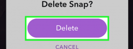 how to delete a sent snap on snapchat