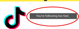TikTok Following Too Fast