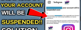 How to Fix Your account will be suspended soon on Instagram