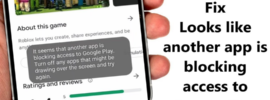 How to Fix Looks like another app is blocking access to Google Play