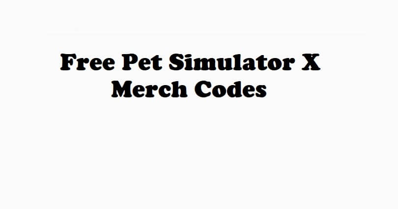 Shop Pet Simulator X Merch Redeem Code online
