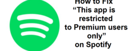 This app is restricted to Premium users only spotify