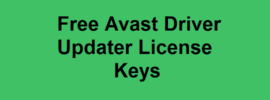 Free Avast Driver Updater License Keys