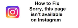 How to Fix Sorry, this page isn’t available on Instagram