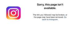 The link you followed may be broken instagram