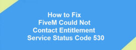 How to Fix FiveM Could Not Contact Entitlement Service Status Code 530