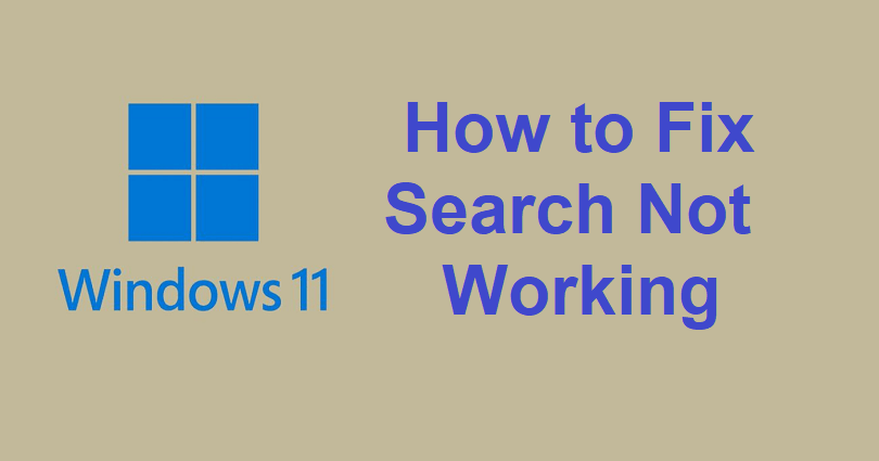 How to Fix Search Not Working in Windows 11
