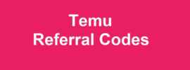 Temu Referral Codes