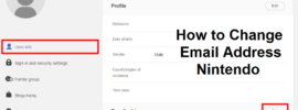 how to change email address on nintendo