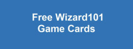 Free Wizard101 Game Cards