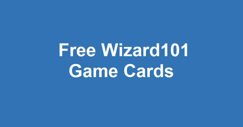 Free Wizard101 Game Cards