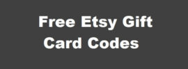 Free Etsy Gift Card Codes